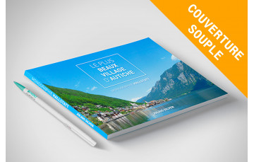 A5 Paysage, corps couleur, Dos carré collé