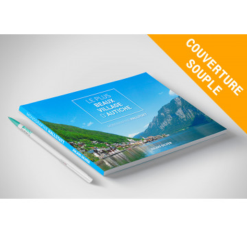 A5 Paysage, corps couleur, Dos carré collé