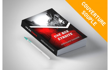 A5 Portrait, corps noir et blanc, Dos carré collé