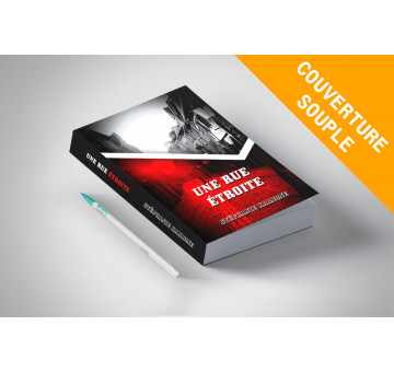 A5 Portrait, corps noir et blanc, Dos carré collé