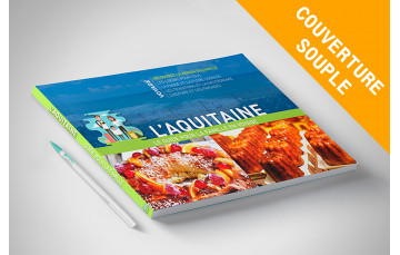 A4 Paysage, corps couleur, Dos carré collé