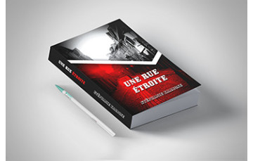 A5 Portrait, corps noir et blanc, Dos carré collé