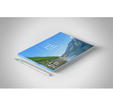 A5 Paysage, corps couleur, Dos carré collé