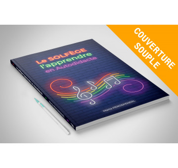 A4 Portrait, corps noir et blanc, Dos carré collé